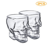 2 Vasos en Forma de Calavera