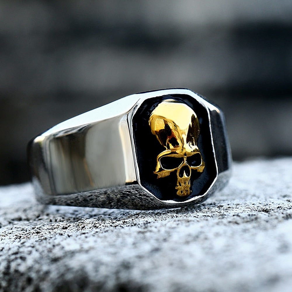 Anillo De Calavera Antrax De Oro Santa Calavera