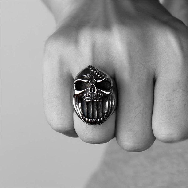 Anillo online destapador calavera