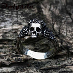 Anillo Craneo Floral