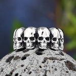 Anillo Craneo Inoxidable