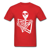 Camiseta Esqueleto Roja