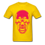 Camiseta Calavera Roja Amarillo