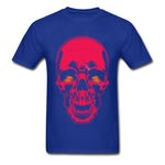 Camiseta Calavera Roja Azul