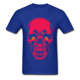 Camiseta Calavera Roja Azul