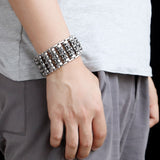 Pulsera Biker Cadena Skull