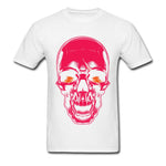 Camiseta Calavera Roja Blanco