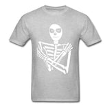 Camiseta Esqueleto Gris