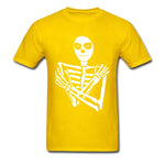 Camiseta Esqueleto Amarillo
