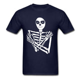 Camiseta Esqueleto Azul Oscuro