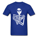 Camiseta Esqueleto Azul Oscuro