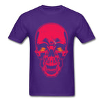 Camiseta Calavera Roja Morado
