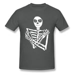 Camiseta Esqueleto Gris Oscuro