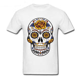 Camiseta Chica Calavera Mexicana Blanco