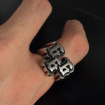 Anillo 666 Satanico
