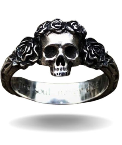 Anillo Calavera Floral