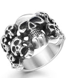 Anillo Calavera Gotica