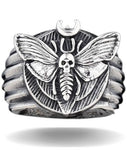 Anillo Calavera Mariposa