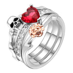 Anillo Calavera Mujer Plata