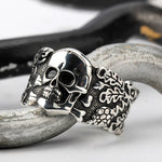 Anillo Calavera Plata Biker