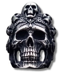 Anillo Calavera Rosario