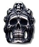 Anillo Calavera Rosario