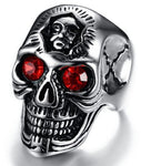 Anillo Calavera Rubi