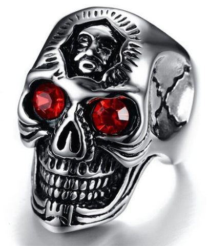 Anillo Calavera Rubi