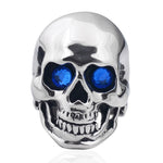 Anillo Calavera Safiro