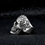 Anillo Craneo Acero Inoxidable
