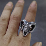 Anillo Craneo Carnero Dedo
