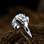 Anillo Cráneo de Cuervo Vikingo