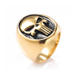 Anillo Craneo Punisher Oro