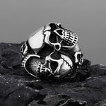 Anillo de 3 Craneos
