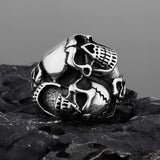 Anillo de 3 Craneos