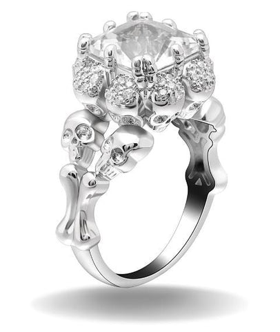 Anillo sales compromiso calavera