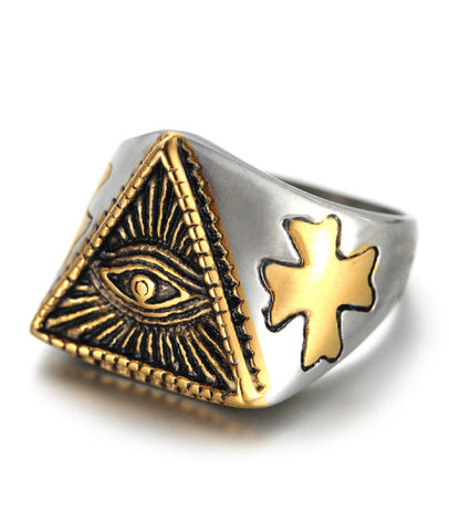 Anillo Illuminati Oro