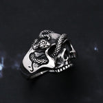 Anillo Serpiente Calavera 