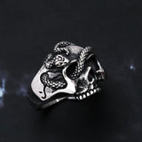 Anillo Serpiente Calavera 