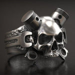 Anillo Skull Mecánico