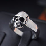 Anillo Skull Plata Mujer