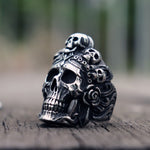 Anillo Skull Rosario