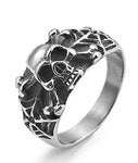 Anillo Tela de Araña en Acero