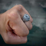 Anillo Vikingo Plata Macsiza