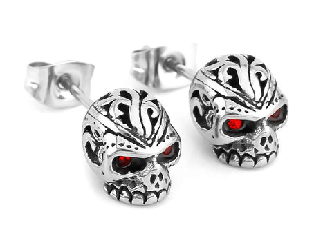 Aretes Calavera Cristal