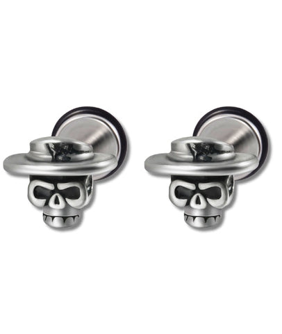 Aretes Calavera en Metal