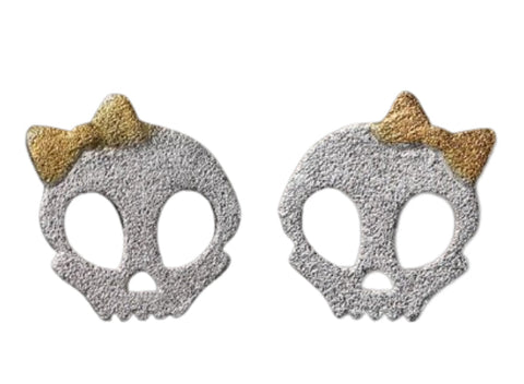 Aretes Calavera Mujer