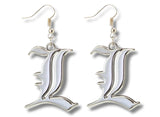 Aretes Death Note Plata