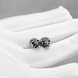 Aretes Punk Hombre Calavera