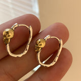 Aretes Skull Oro